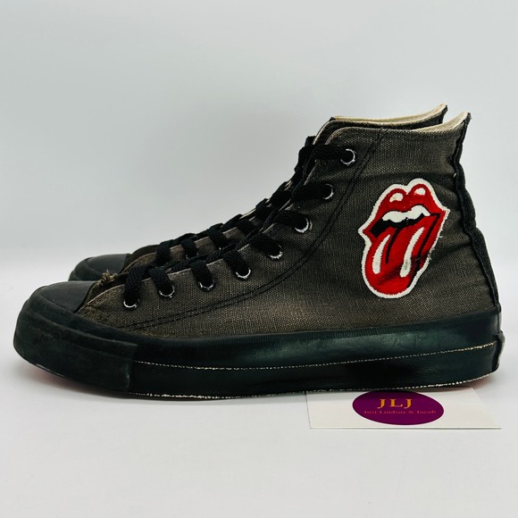 Converse Rolling Stones Steel Wheels Sneakers Rare Vintage Made in USA Size 7 M - Picture 7 of 13